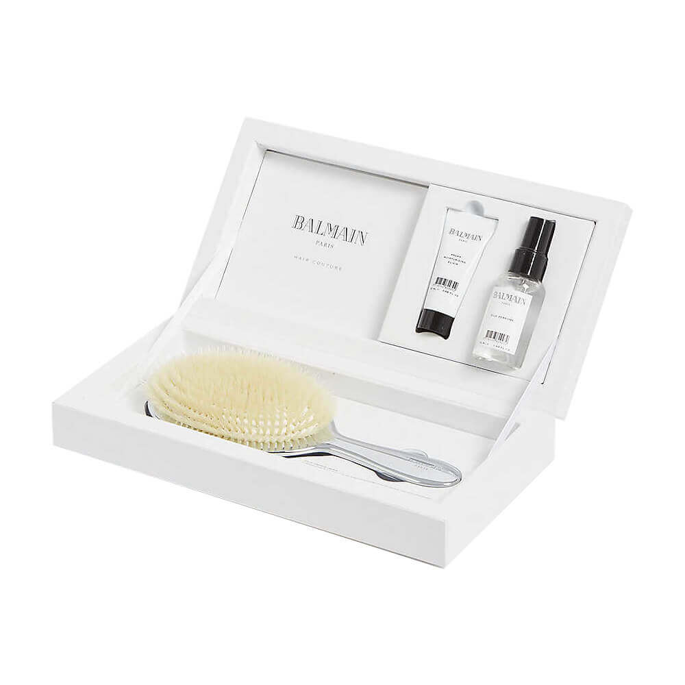 Silver Boar Hair Spa Brush