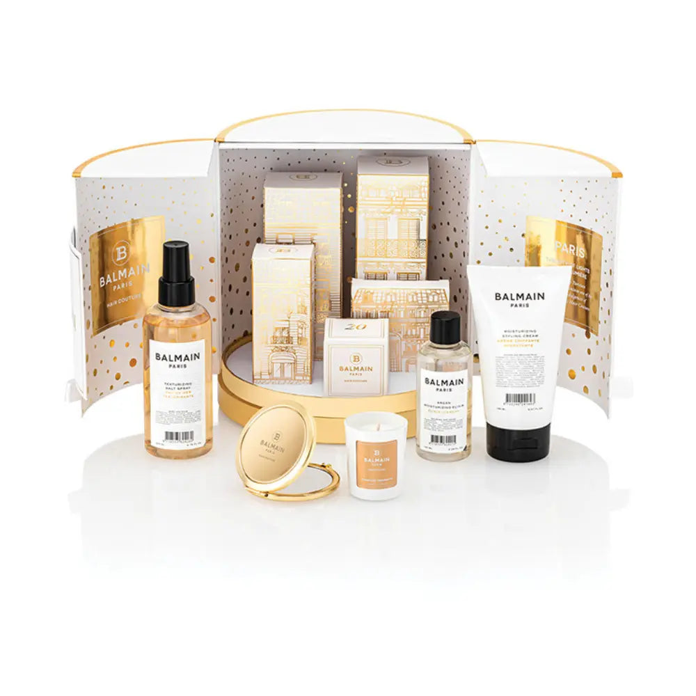 Limited Edition Medium Advent Calendar Gift Set - Salt Spray, Moisturizing Cream, Argan Elixir, Mirror, Candle
