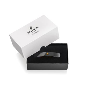 Cellulose Acetate Barrette pour Cheveux Medium Black