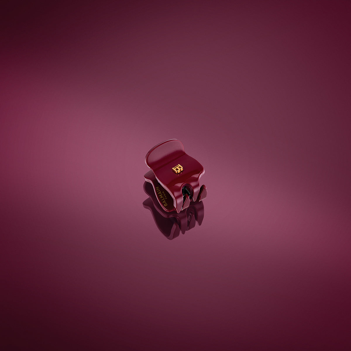 Limited Edition Pince à Cheveux Extra Small Velvet Burgundy