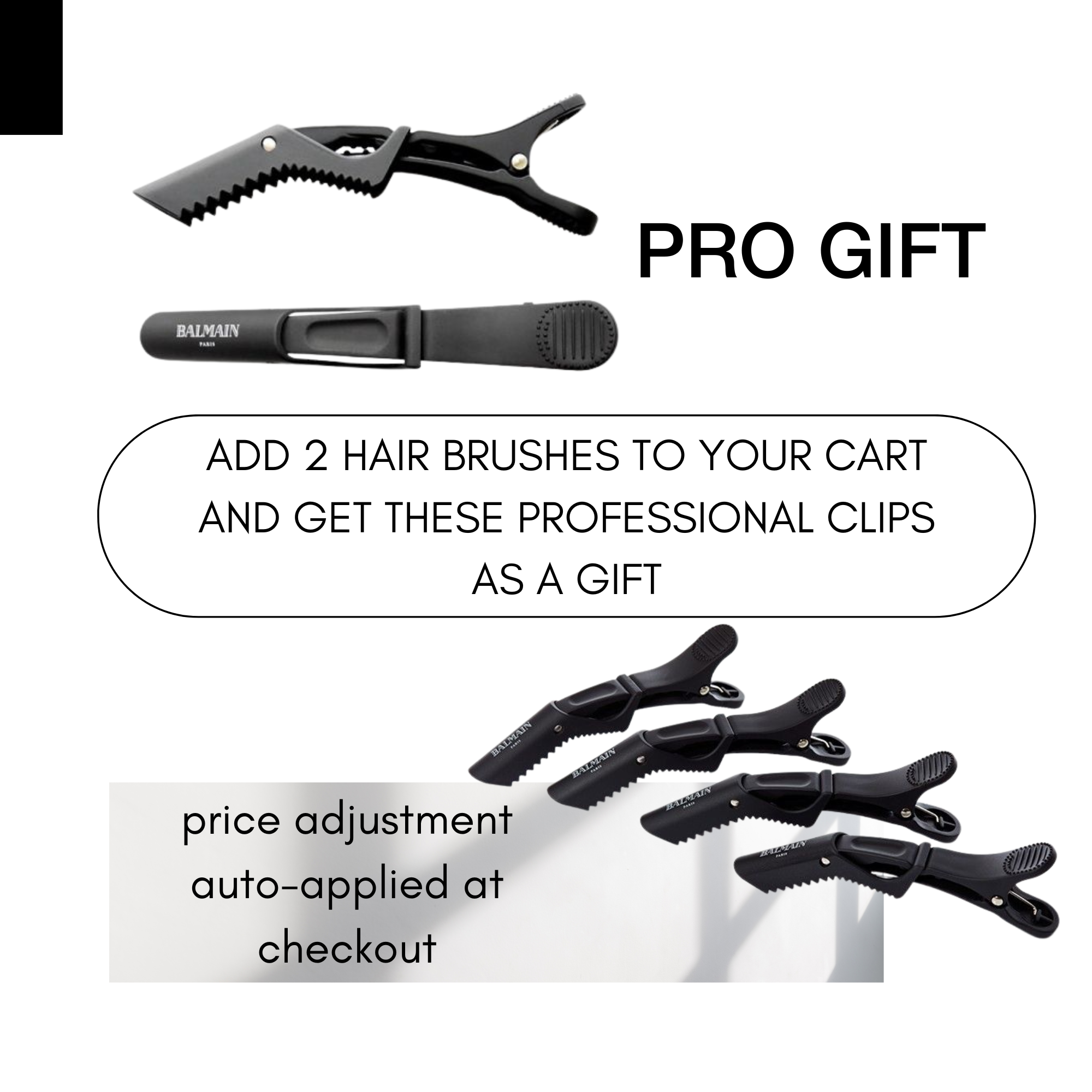 Balmain Hair Clips Hair 4 pcs