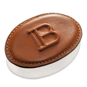 Balmain Hair Limited Edition Leather Barrette Brown