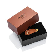 Balmain Hair Limited Edition Snap Hair Clip Brown