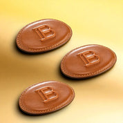 Balmain Hair Limited Edition Leather Barrette Brown