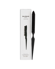 Professional Boar Hair Backcomb Brush Black